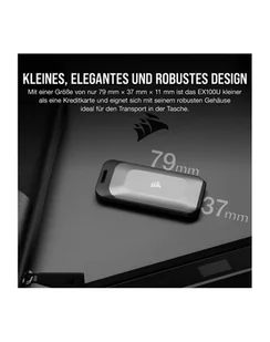 CORSAIR EX100U 4TB Portable USB Storage CSSD-EX100U4TB - Dyski SSD - miniaturka - grafika 1