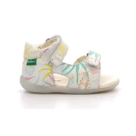 Buty dla dziewczynek - Sandały dziecięce Kickers BINSIA-2 BLANC SUNSHINE dziecięce - miniaturka - grafika 1