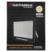 Oświetlenie warsztatowe - Naświetlacz LED 100 W 10000 lm 6400 K IP65 hera germina - miniaturka - grafika 1