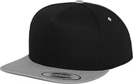 Czapki damskie - Flexfit Classic 5 Panel Snapback czapka uniseks wielokolorowa Blk/Silver jeden rozmiar - miniaturka - grafika 1