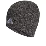 Czapki i chusty sportowe męskie - Czapka adidas Melange Beanie HG7787 - szara - miniaturka - grafika 1