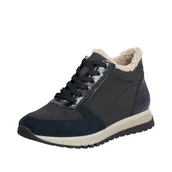 Botki damskie - Rieker Damskie botki 49004, niebieski, 40 EU - miniaturka - grafika 1