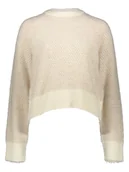 Swetry damskie - Vero Moda Sweter w kolorze beżowym - miniaturka - grafika 1