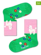 Skarpetki damskie - Happy Socks Skarpety (2 pary) w kolorze jasnoróżowo-zielonym - miniaturka - grafika 1
