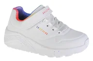 Buty dla dziewczynek - Skechers Uno Lite Rainbow Specks 310457L-WMLT dziewczęce sneakersy, białe, rozmiar 37 - miniaturka - grafika 1