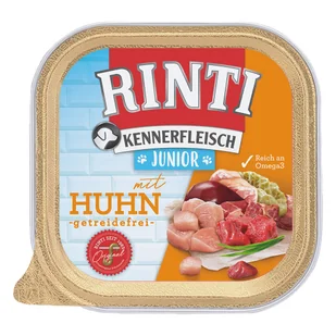 9 x 300 g, RINTI Junior karma dla młodych psów | kurczak - Mokra karma dla psów - miniaturka - grafika 1