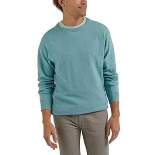 Lee Męska bluza Raglan Crew Knit Sweater, Dusty Jade, rozmiar XXL, Dusty Jade, XXL - Bluzy męskie - miniaturka - grafika 1