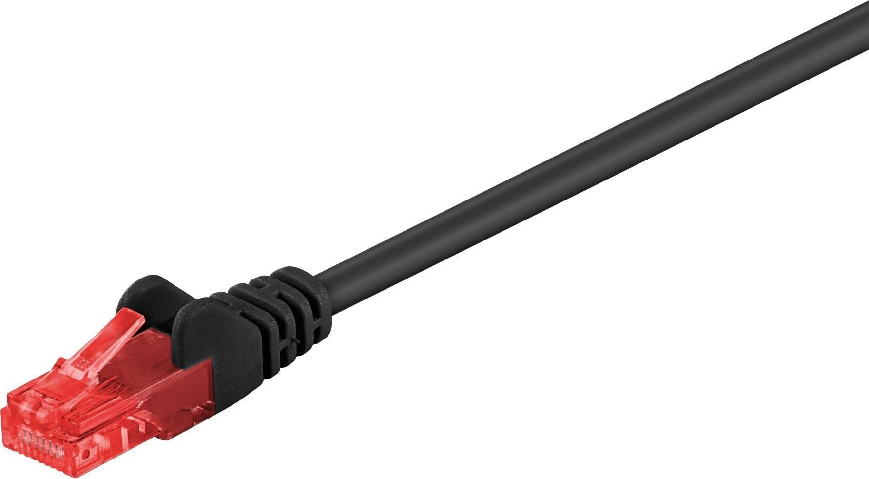 Kabel sieciowy S/CONN o maksymalnej łączności - kabel krosowy RJ45 S/FTP, PIMF, kabel surowyCat.7, bezhalogenowy, czarny, 1,5 m (75511-1.5S)