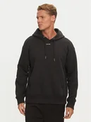 Bluzy męskie - Calvin Klein Bluza Nano Logo K10K112871 Czarny Regular Fit - miniaturka - grafika 1