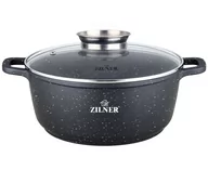 Garnki - GARNEK z POWŁOKĄ MARMUROWĄ 5.5L 26cm ZILNER ZL-9006 - miniaturka - grafika 1