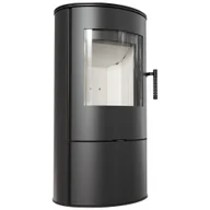 Piece wolnostojące - Piec Kominek Wolnostojący KRATKI Koza ROLLO 7kW EKO Zestaw Komin Zewnętrzny - miniaturka - grafika 1