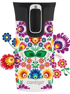 Kubki termiczne - Kubek termiczny Contigo West Loop Mini 300ml - Folklor - Biały Metalik - miniaturka - grafika 1
