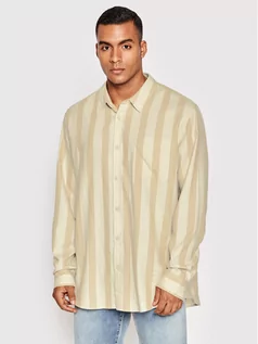 Koszule męskie - Urban Classics Koszula Striped TB4917 Beżowy Regular Fit - grafika 1