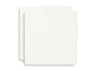 Prześcieradła dla dzieci - Jollein - 2 Pokrowce Na Przewijak Bawełna Frotte 50 X 70 Cm Ivory - miniaturka - grafika 1