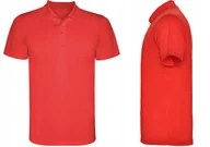Koszulki męskie - Koszulka POLO Sportowa Męska Polówka Roly 0404 CZERWONA L - miniaturka - grafika 1