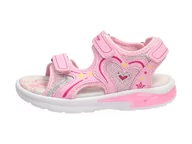 Buty dla dziewczynek - American Club Różowe sandały dziecięce CLUB RL28/19 - Club - miniaturka - grafika 1