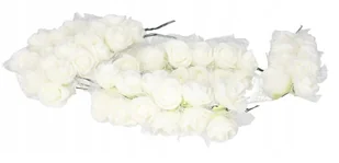 Różyczki Róże Kwiatki Piankowe Z Tiulem Na Druciku - Sztuczne kwiaty - miniaturka - grafika 1