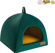 Legowiska dla psów - Triton RECOBED budka dla psa Welurove zielona S 40x40cm - miniaturka - grafika 1