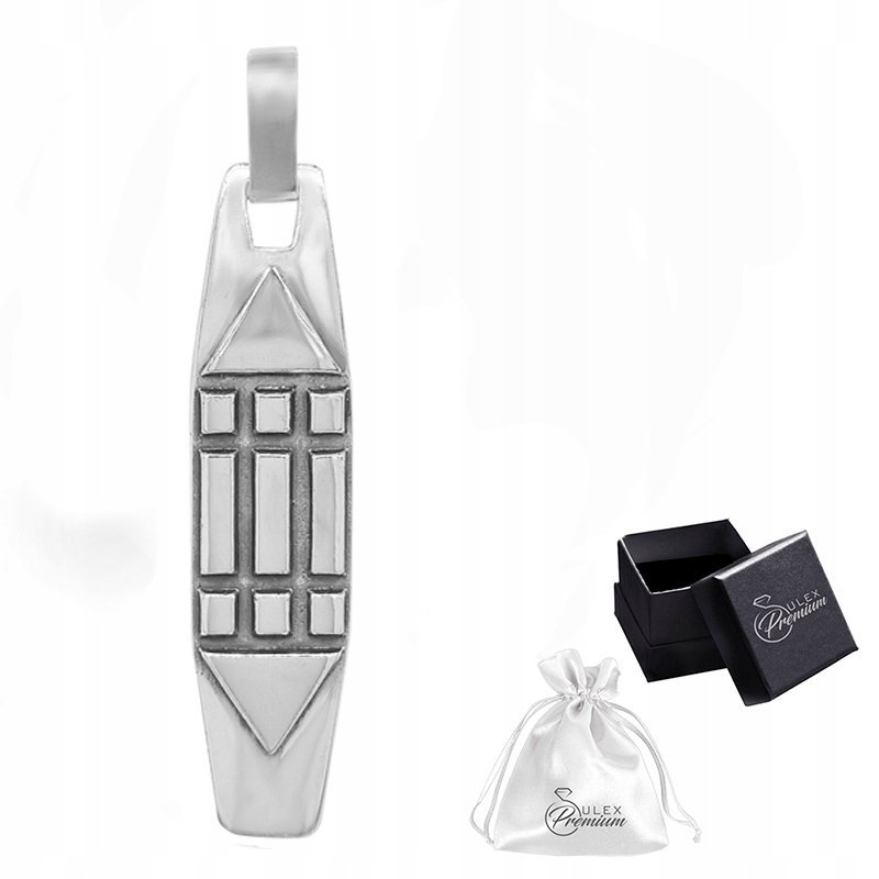 Zawieszka Srebrna pr. 925 Wisiorek SYMBOL ATLANTÓW Srebro Oksydowane