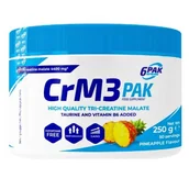 Kreatyna - Kreatyna w proszku 6Pak CrM3 Pak 250g jar pineapple (5906660531005) - miniaturka - grafika 1