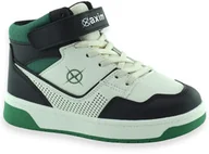 Buty dla chłopców - Sportowe buty dla dzieci skórzana wkładka Axim 25083 Biało Zielone - miniaturka - grafika 1