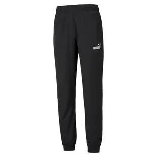 Puma Active Wovenpant, męskie spodnie dresowe, Czarne - Spodnie sportowe męskie - miniaturka - grafika 1