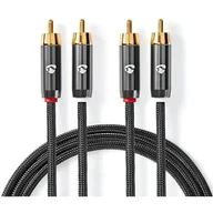 Kable - Kabel 2xRCA - 2xRCA NEDIS 1 m - miniaturka - grafika 1