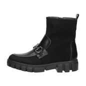 Botki damskie - Czarne zamszowe botki damskie na traperze Vinceza 10760 - miniaturka - grafika 1