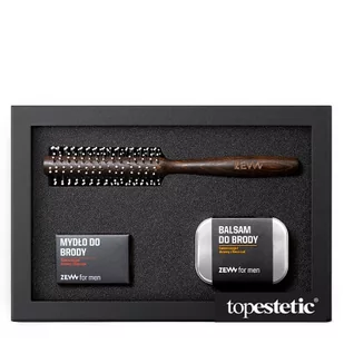 Zew For Men Broda Na Sztorc ZESTAW Mydło do brody 85 ml + Balsam do brody 80 ml + Szczotka do modelowania 1 szt - Mydła - miniaturka - grafika 1
