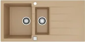 Zlewozmywaki - Zlew ALVEUS CADIT 80 beżowy G55 (1140502) - miniaturka - grafika 1