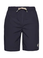 Kąpielówki męskie - Superdry Szorty kąpielowe w kolorze granatowym - miniaturka - grafika 1