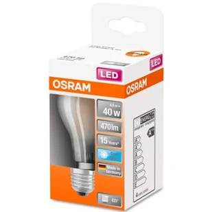 Osram Żarówka LED STAR CL A GL FR 40 NON-DIM 4W 840 E27 - Żarówki LED - miniaturka - grafika 1