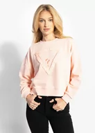 Bluzy damskie - Bluza damska GUESS LS RN PETALS TRIANGLE SWEATSHI - Guess - miniaturka - grafika 1