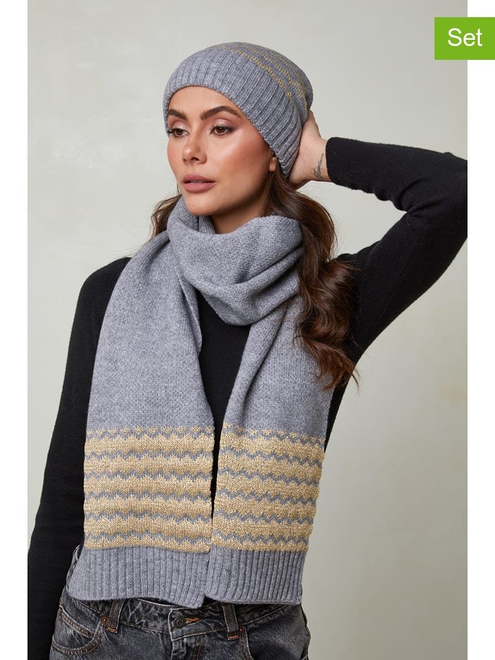 Soft Cashmere 2-częściowy zestaw w kolorze szarym