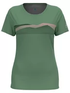Koszulki sportowe damskie - Odlo Koszulka funkcyjna "Ridgeline" w kolorze zielonym - miniaturka - grafika 1