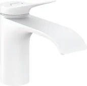 Baterie umywalkowe - Hansgrohe 75010700 Vivenis Jednouchwytowa bateria umywalkowa 80 z kompletem odp$236ywowym bia$237y matowy - miniaturka - grafika 1