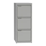 Szafy biurowe - KOVONA Metalowa szafa kartotekowa A4, 3 szuflady, kolor szary G2303 7035/7035 - miniaturka - grafika 1