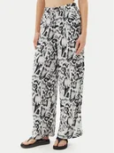 Spodnie damskie - Volcom Spodnie materiałowe Alix B1212504 Biały Relaxed Fit - miniaturka - grafika 1