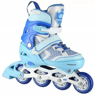 Nils Extreme, Rolki regulowane, jazda rekreacyjna r. 31-34, niebieskie - Rolki - miniaturka - grafika 1
