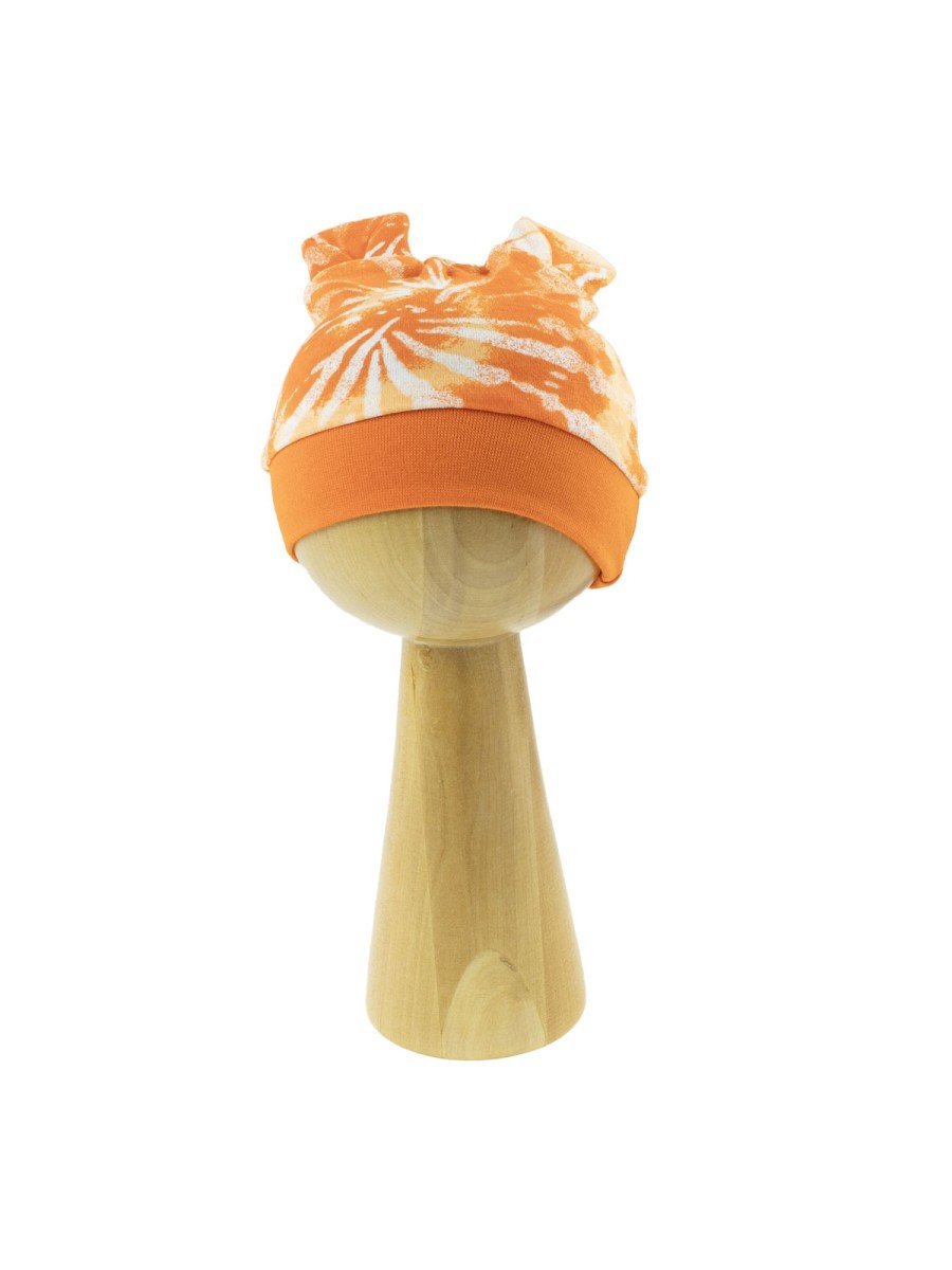 Niemowlęca czapka bawełniana pomarańczowa Nicol,r.62