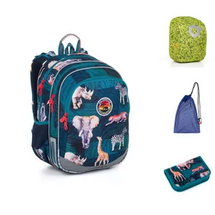 Topgal Komplet szkolny ELLY 24014 SET LARGE - Plecaki szkolne i tornistry - miniaturka - grafika 1