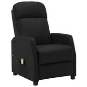 Stoły i łóżka do masażu - Vida Rozkładany fotel masujący czarny sztuczna skóra V-321359 - miniaturka - grafika 1