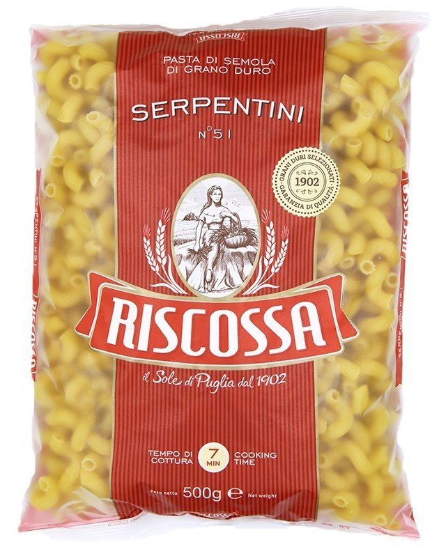 PASTIFICIO RISCOSSA Makaron Serpentini wężyki 500 g