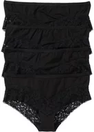 Majtki damskie - "Figi ""panty"" z koronką (4 pary)" - bonprix - miniaturka - grafika 1