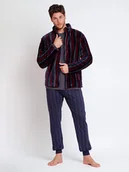 Szlafroki męskie - admas Szlafrok w kolorze granatowo-czerwonym - miniaturka - grafika 1