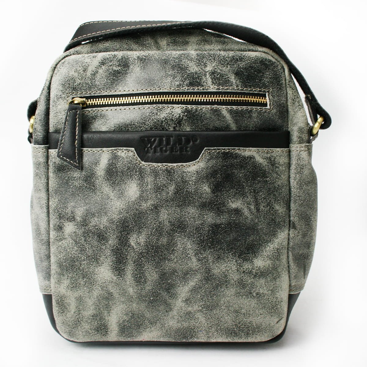 Torba męska przecierana na ramię Wild Tiger czarna