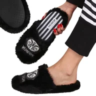 Kapcie damskie - WEDNESDAY ANTYPOŚLIZGOWE damskie papcie domowe, CIEPŁE, MIĘKKIE, FUTRZASTE kapcie do domu 38-39 EU - miniaturka - grafika 1