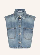 Kamizelki damskie - Mrs & Hugs Krótka Kamizelka Jeansowa blau - MRS & HUGS - miniaturka - grafika 1