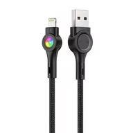 Kable USB - Kabel USB do Lightning Vipfan Colorful X08, 3A, 1.2m czarny - miniaturka - grafika 1