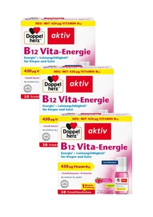 3x Doppelherz® aktiv B12 Intense, 3x30 butelek ZESTAW - Witaminy i minerały - miniaturka - grafika 1